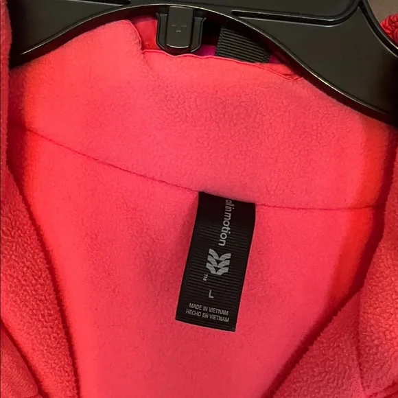 Girls Purple and Pink Patterned winter Jacket - Picture 2 of 4